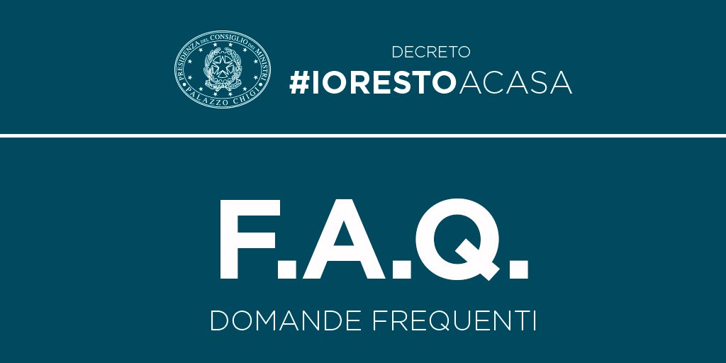 FAQ Governo Coronavirus