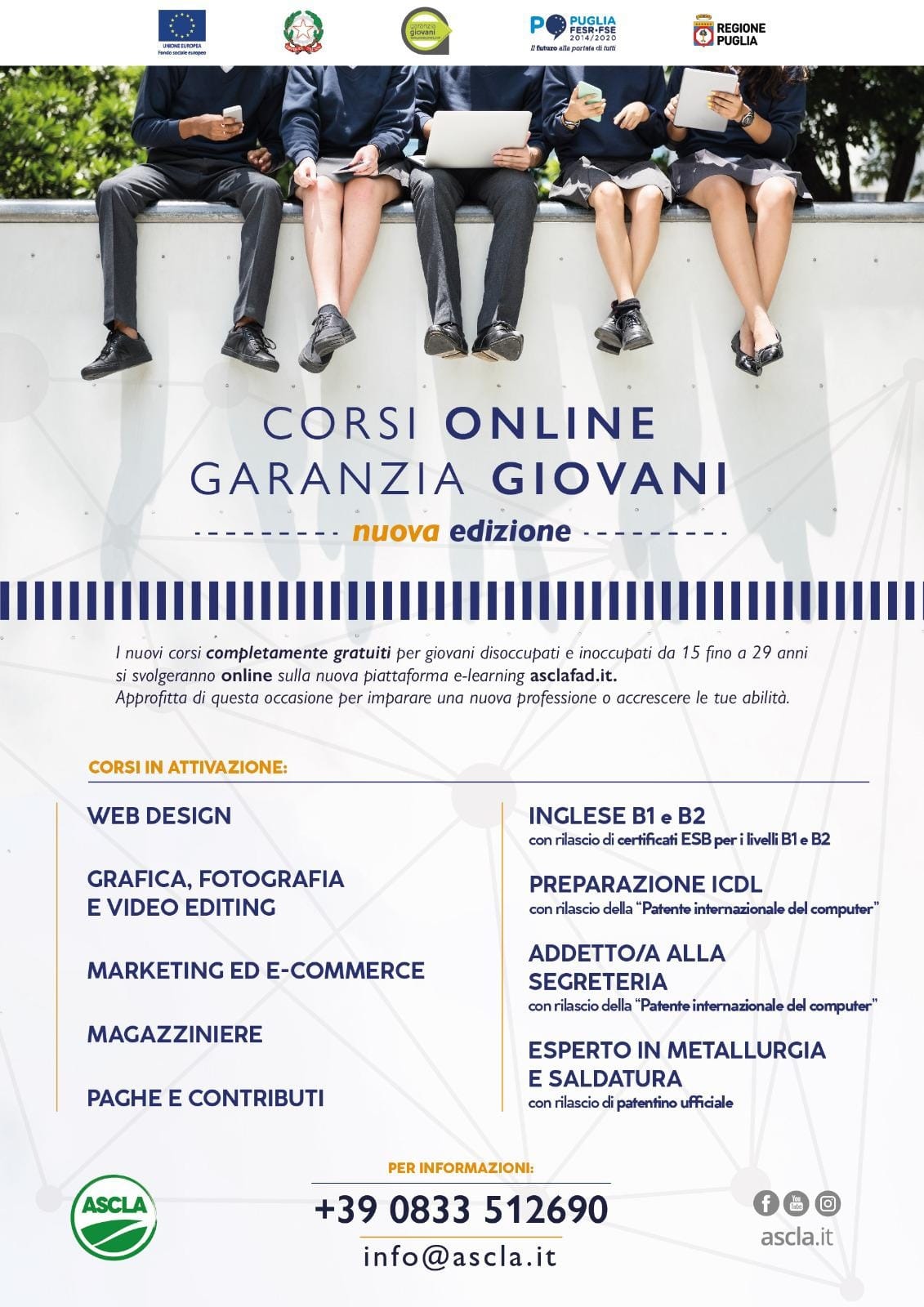 corsi Garanzia Giovani 2021